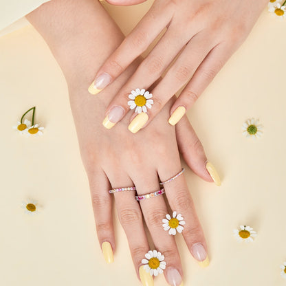 [Clover Jewelery]Elegant Vivid Round Cut Daily Ring