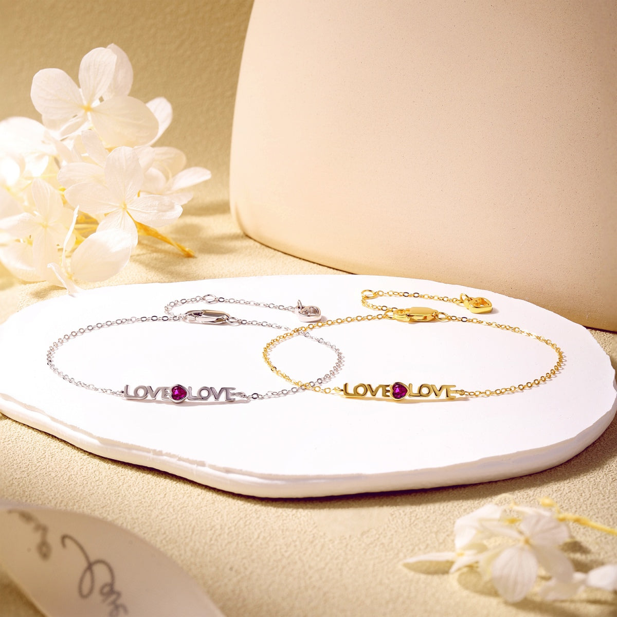 [Clover Jewelery]Romantic Heart Shape Lover Bracelet