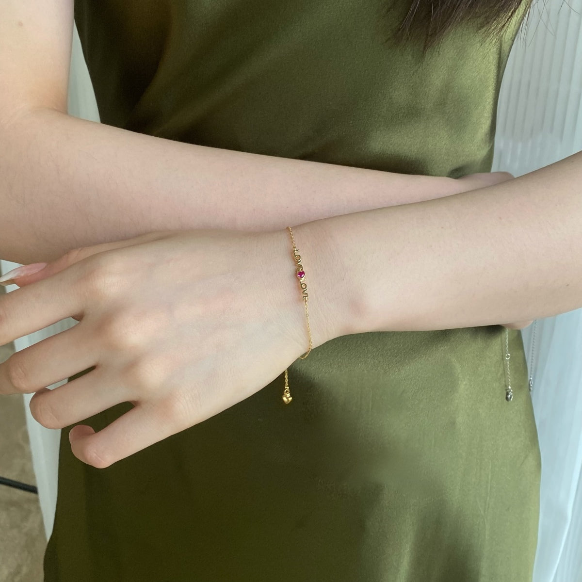 [Clover Jewelery]Romantic Heart Shape Lover Bracelet