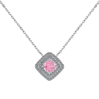 [Clover Jewelery]Sparkling Asscher Cut Necklace