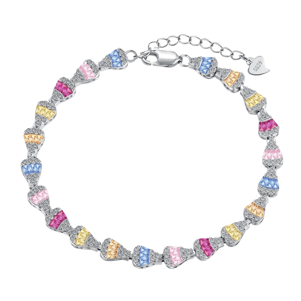 [Clover Jewelery]Radiant Water Drop Shape Daily Bracelet