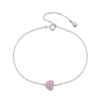 [Clover Jewelery]Heart-Shaped Gentle and Versatile Bracelet