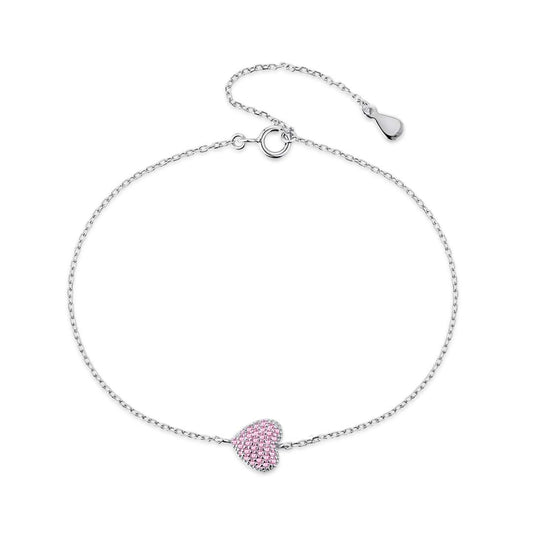 [Clover Jewelery]Heart-Shaped Gentle and Versatile Bracelet