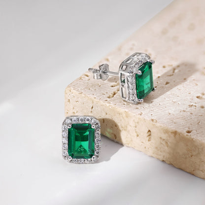 [Clover Jewelery]Luxurious Dainty Emerald Cut Banquet Earrings