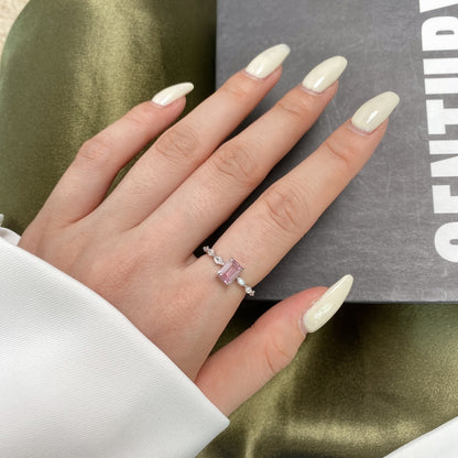 [Clover Jewelery]1.0 Carat Dainty Resplendent Radiant Cut Daily Ring