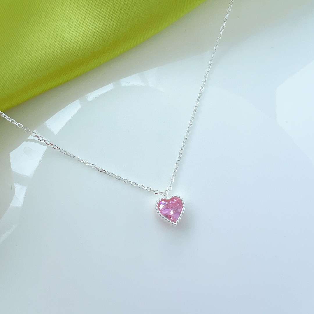 [Clover Jewelery]Ornate Heart Shape Necklace