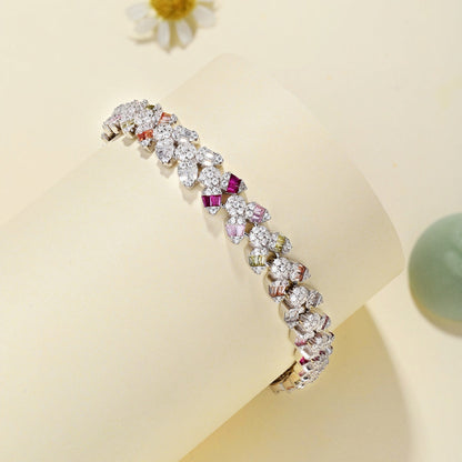 [Clover Jewelery]Dainty Exquisite Flower Shape Daily Bracelet