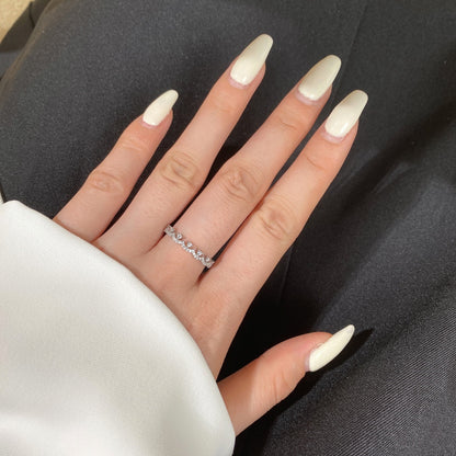 [Clover Jewelery]Elegant Resplendent Round Shape Party Ring