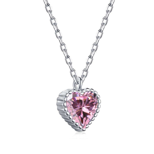[Clover Jewelery]Ornate Heart Shape Necklace