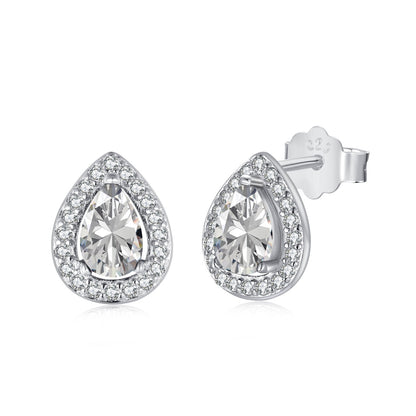 [Clover Jewelery]Luxurious Water Drop Shape Earrings