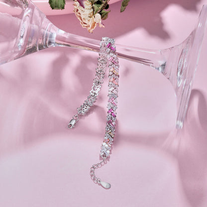 [Clover Jewelery]Dazzling Unique Multi Shape Daily Bracelet