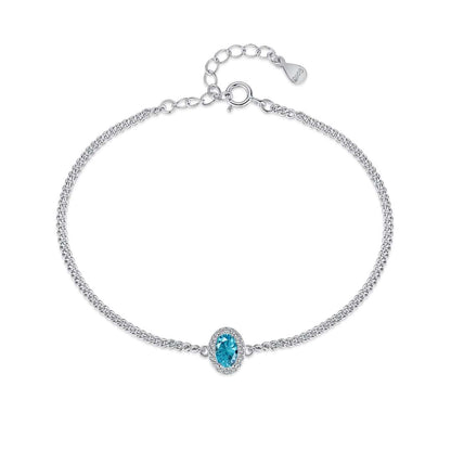 [Clover Jewelery]Exquisite Oval Shape Bracelet