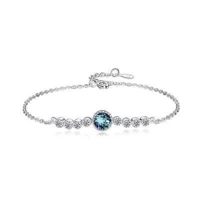 [Clover Jewelery]Luxurious Heart Of The Ocean Bracelet