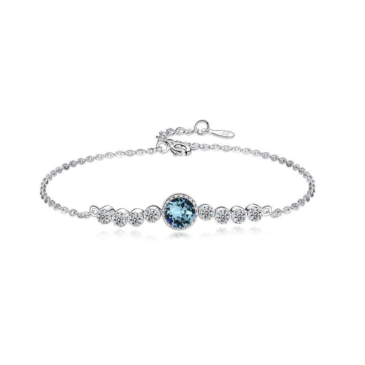 [Clover Jewelery]Luxurious Heart Of The Ocean Bracelet