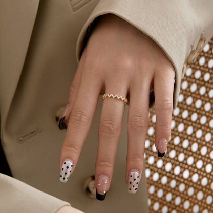 [Clover Jewelery]Delicate Enchanting Wave Shape Daily Ring