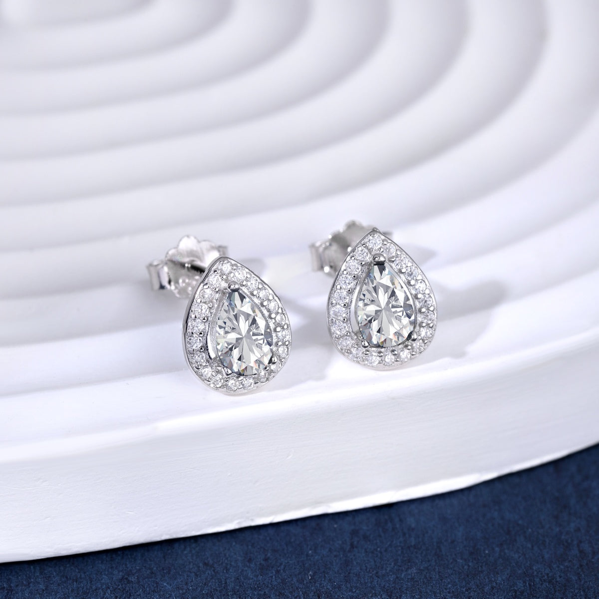 [Clover Jewelery]Luxurious Water Drop Shape Earrings