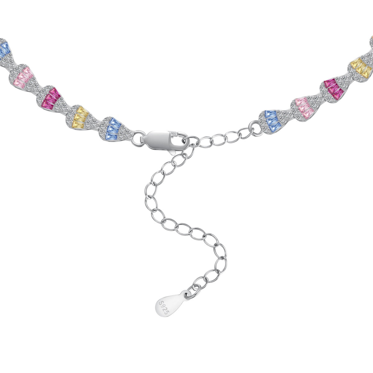 [Clover Jewelery]Radiant Colorful Rainbow Necklace