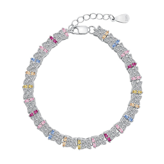 [Clover Jewelery]Unique Colorful Flower Shape Daily Bracelet