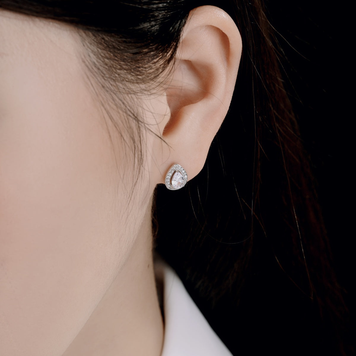 [Clover Jewelery]Luxurious Water Drop Shape Earrings