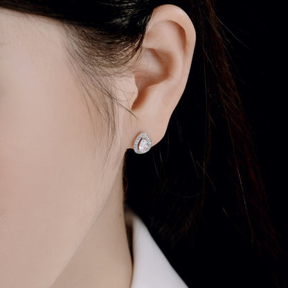[Clover Jewelery]Luxurious Water Drop Shape Earrings