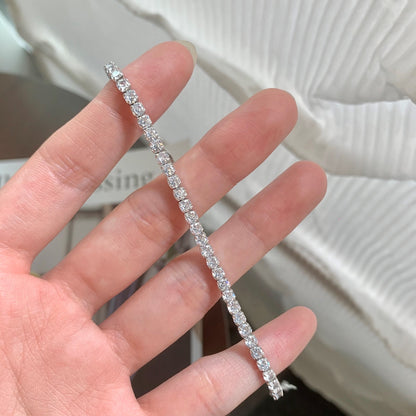 [Clover Jewelery]Sparkling Round Cut Daily Bracelet