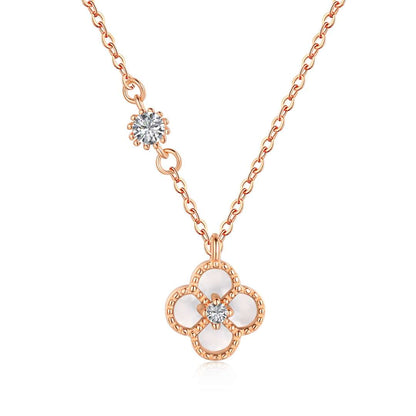 [Clover Jewelery]Delicate Flower Shape Necklace
