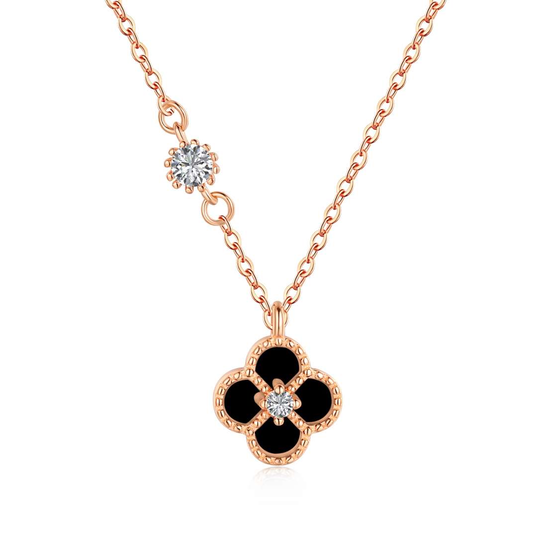 [Clover Jewelery]Delicate Flower Shape Necklace