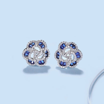 [Clover Jewelery]Exquisite Flower Shape Daily Earrings