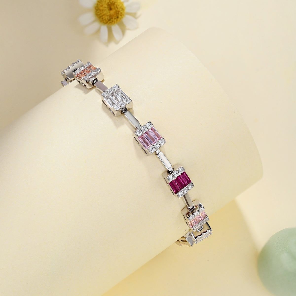 [Clover Jewelery]Dainty Charming Emerald Cut Daily Bracelet
