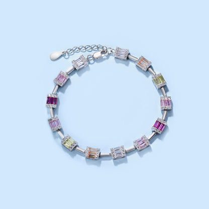 [Clover Jewelery]Dainty Charming Emerald Cut Daily Bracelet