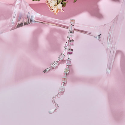 [Clover Jewelery]Dainty Charming Emerald Cut Daily Bracelet