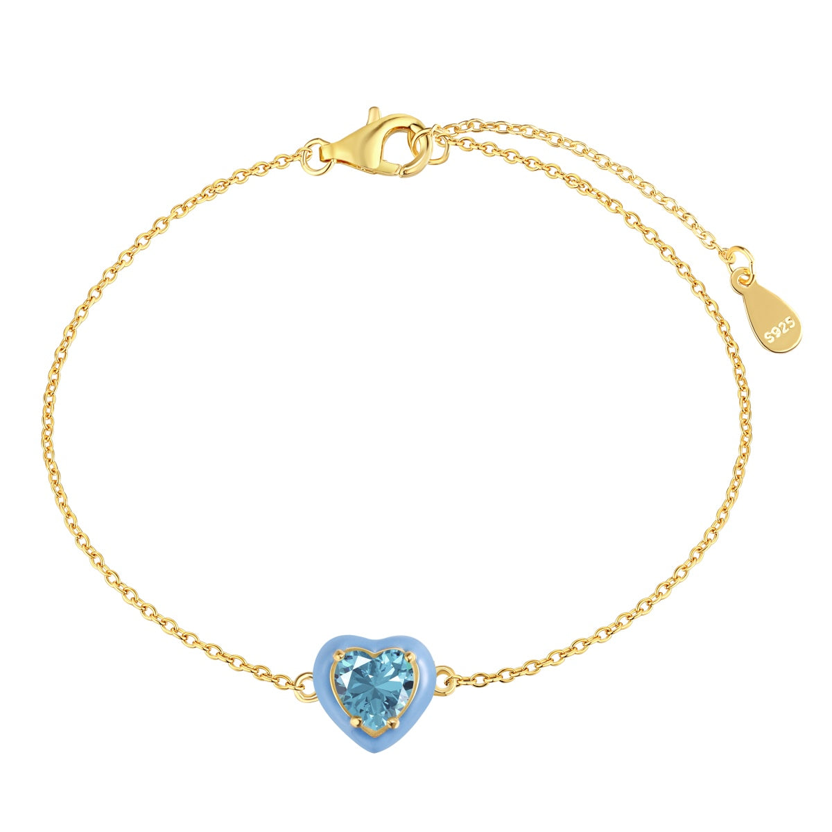 [Clover Jewelery]Sparkling Romantic Heart Shape Lover Bracelet