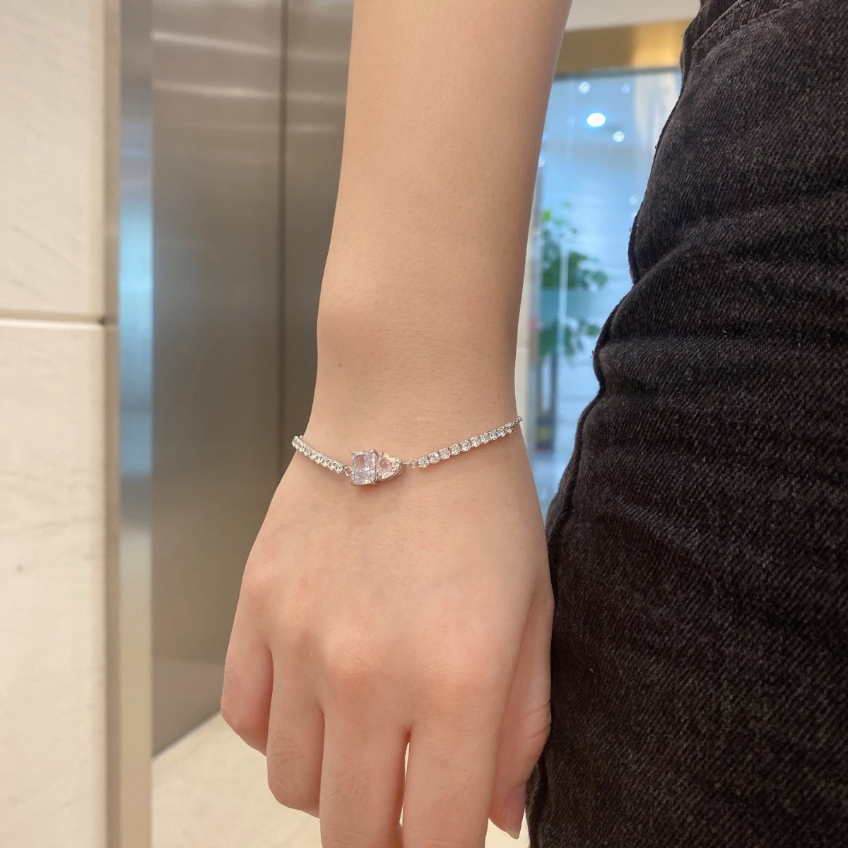 [Clover Jewelery]Dazzling Unique Multi Shape Lover Bracelet
