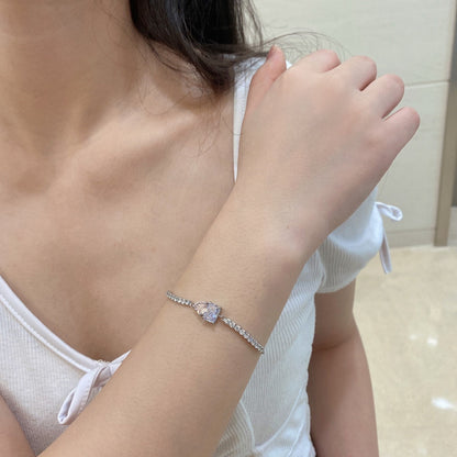 [Clover Jewelery]Dazzling Unique Multi Shape Lover Bracelet