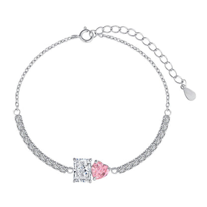 [Clover Jewelery]Dazzling Unique Multi Shape Lover Bracelet
