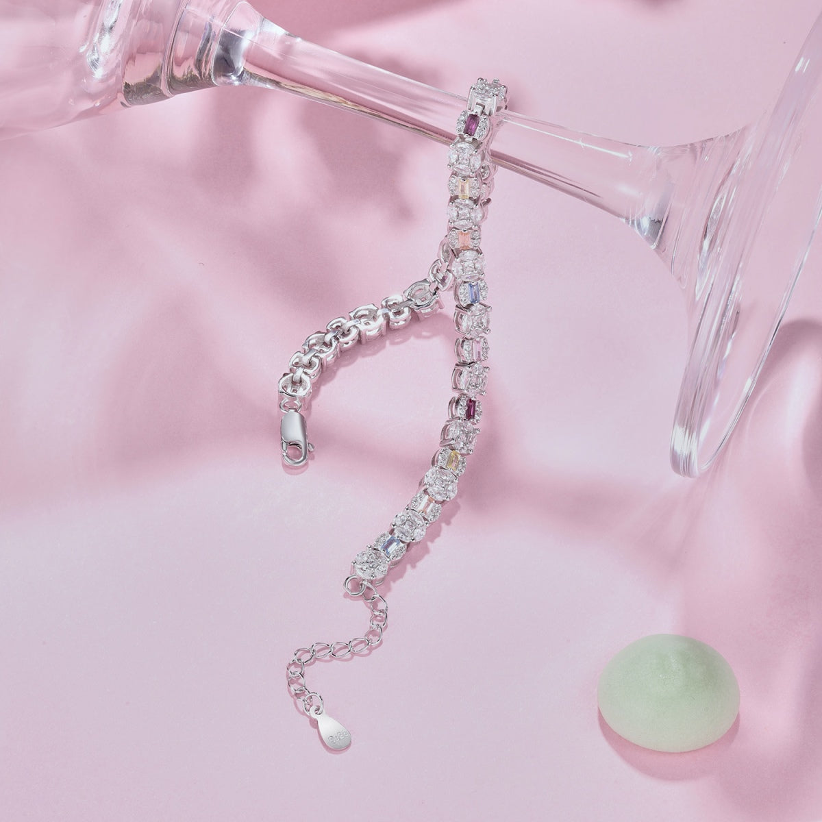 [Clover Jewelery]Dazzling Radiant Multi Cut Daily Bracelet