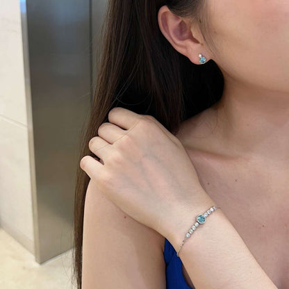 [Clover Jewelery]Luxurious Heart Of The Ocean Bracelet