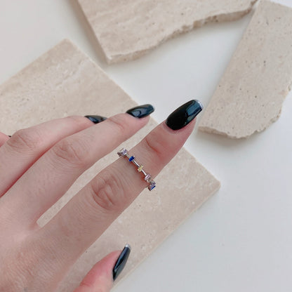 [Clover Jewelery]Unique Trapezoid Cut Daily Ring