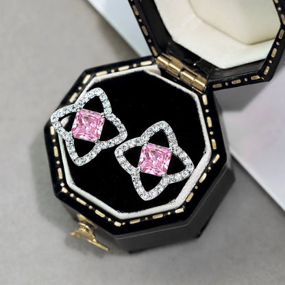 [Clover Jewelery]Elegant Star Shape Princess Cut Daily Earrings