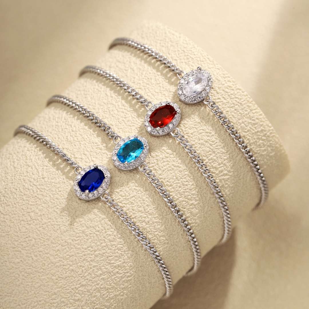 [Clover Jewelery]Exquisite Oval Shape Bracelet