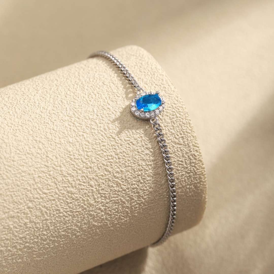 [Clover Jewelery]Exquisite Oval Shape Bracelet