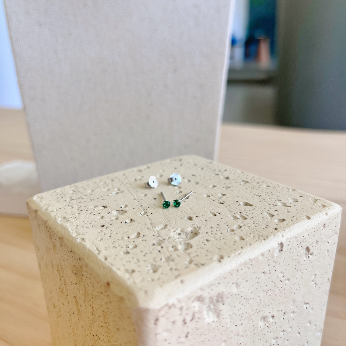 [Clover Jewelery]Delicate Solitaire Earrings