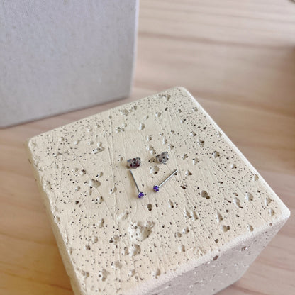 [Clover Jewelery]Delicate Solitaire Earrings