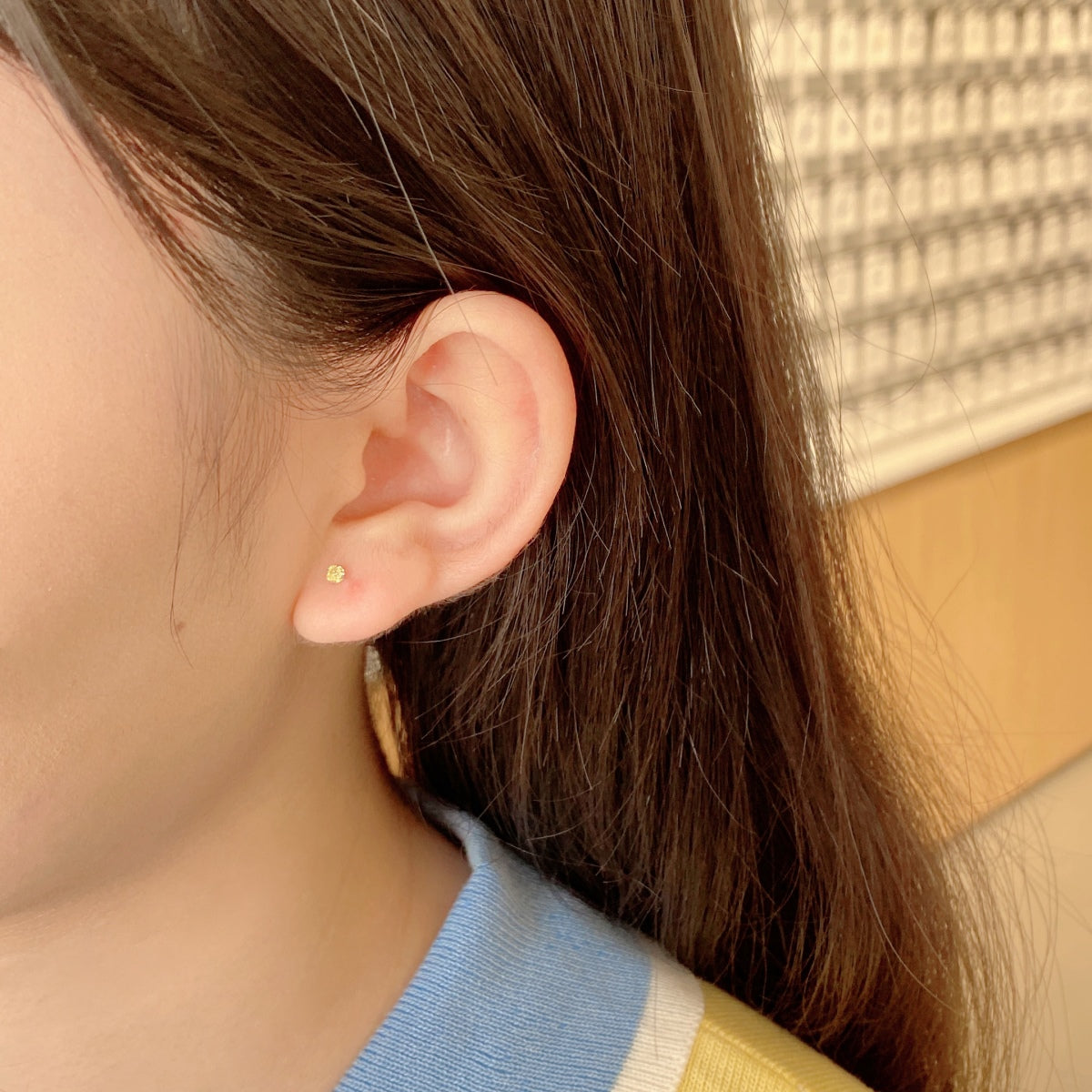 [Clover Jewelery]Delicate Solitaire Earrings