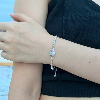 [Clover Jewelery]Dazzling Unique Multi Shape Lover Bracelet