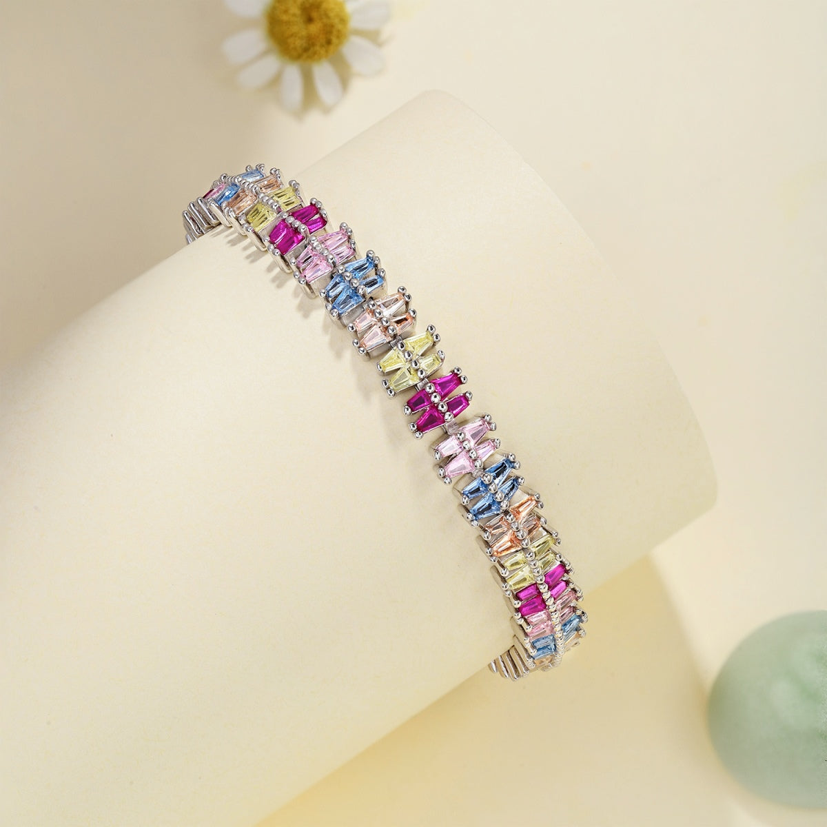 [Clover Jewelery]Sparkling Exquisite Multi Cut Party Bracelet