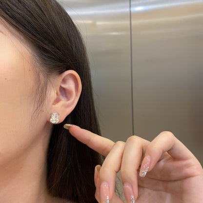 [Clover Jewelery]Dazzling Square Shape Earrings