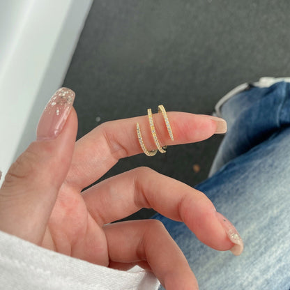 [Clover Jewelery]Unique Vibrant Entangle Daily Ring