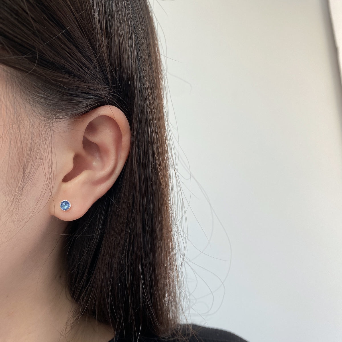 [Clover Jewelery]Sparkling Colorful Round Shape Earrings