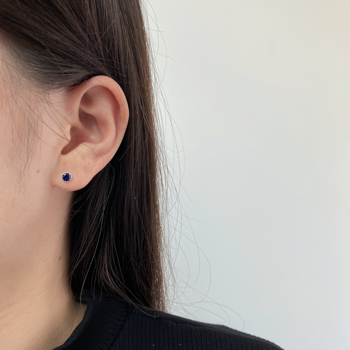 [Clover Jewelery]Sparkling Colorful Round Shape Earrings